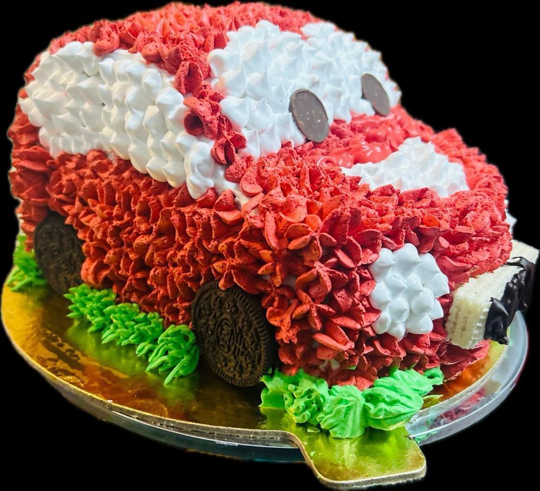 3D Racing Red Car Cake - Celebration Cakes view 2